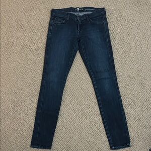 7 For All Mankind Dark Indigo Skinny Jeans